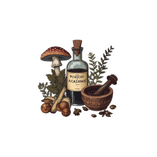 Apothecary Sticker — Dark Academia Kiss-Cut Sticker