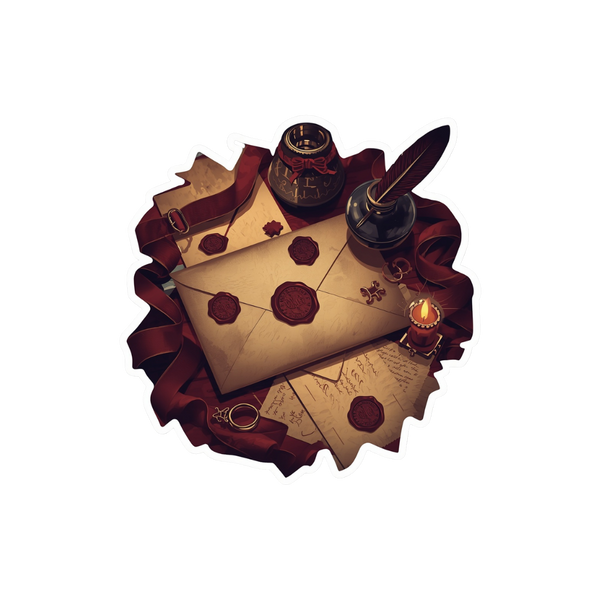 Wax & Seal — Dark Academia Kiss-Cut Sticker