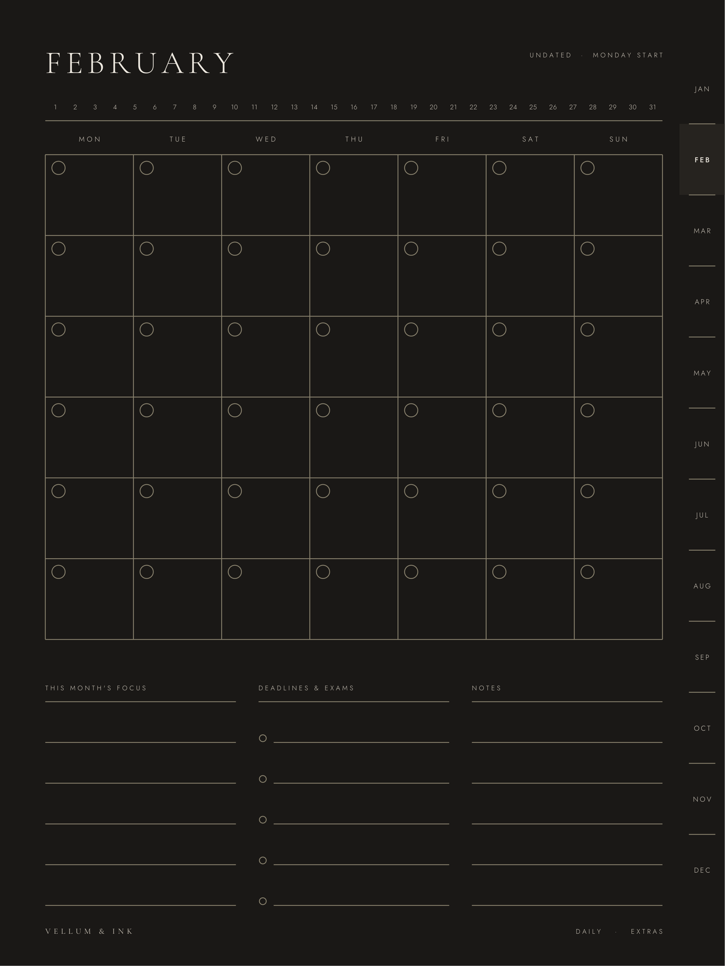 Vellum & Ink Planner V1