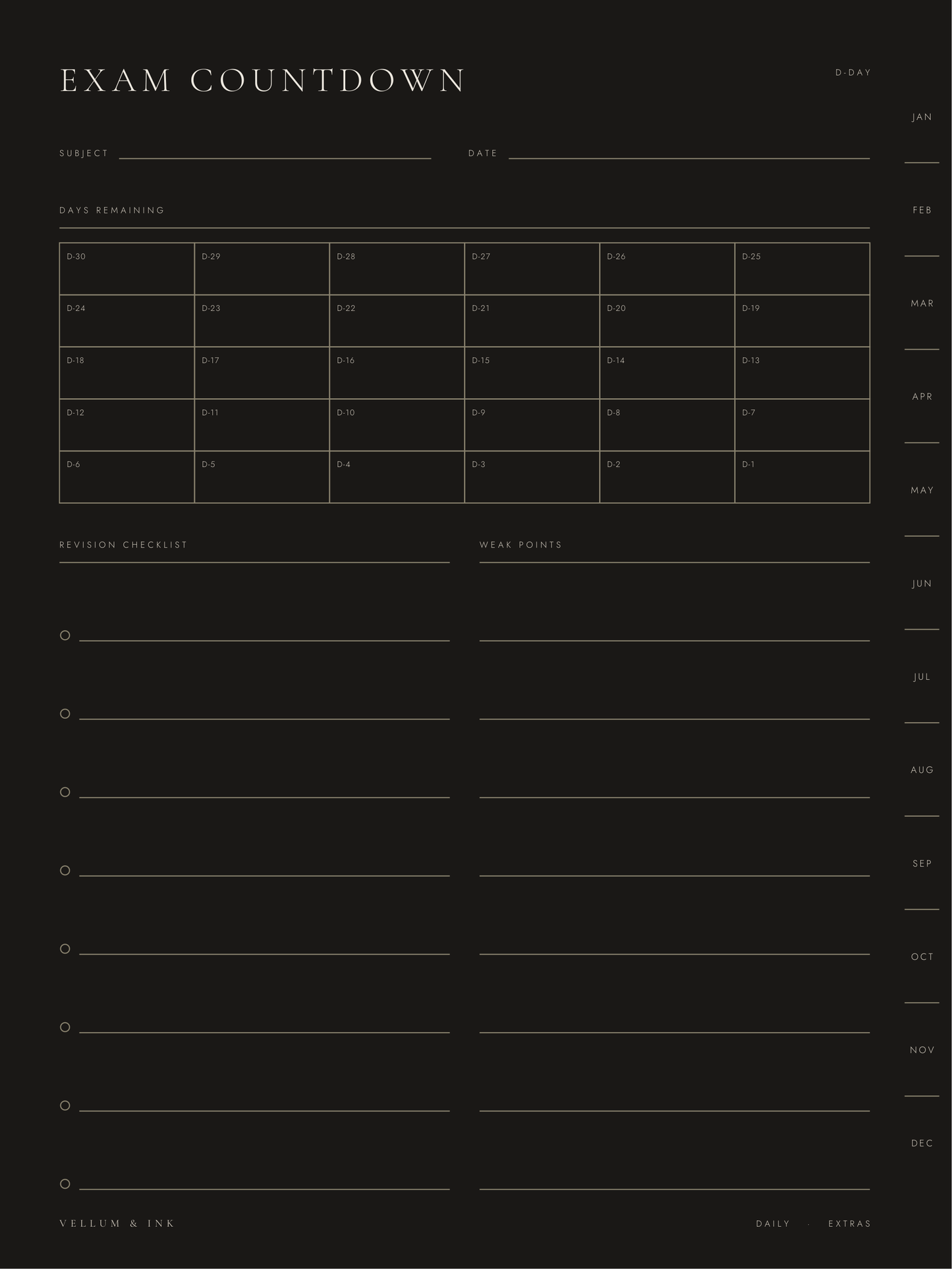 Vellum & Ink Planner V1