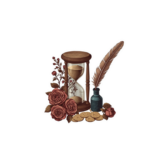 Tempus Fugit Sticker — Dark Academia Kiss-Cut Sticker