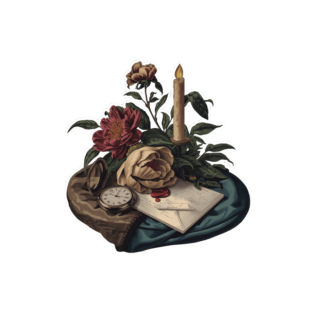 Vanitas Sticker — Dark Academia Kiss-Cut Sticker