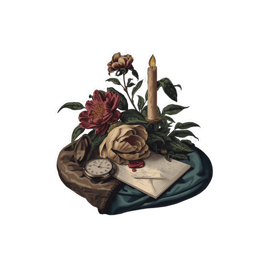 Vanitas Sticker — Dark Academia Kiss-Cut Sticker