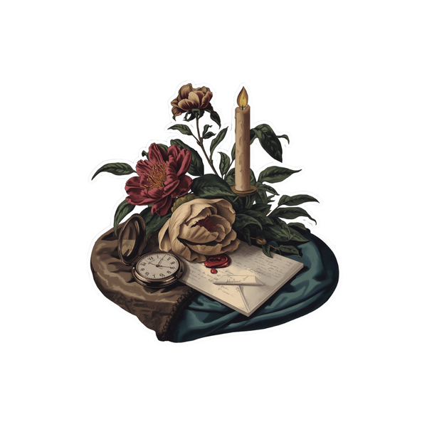 Vanitas Sticker — Dark Academia Kiss-Cut Sticker