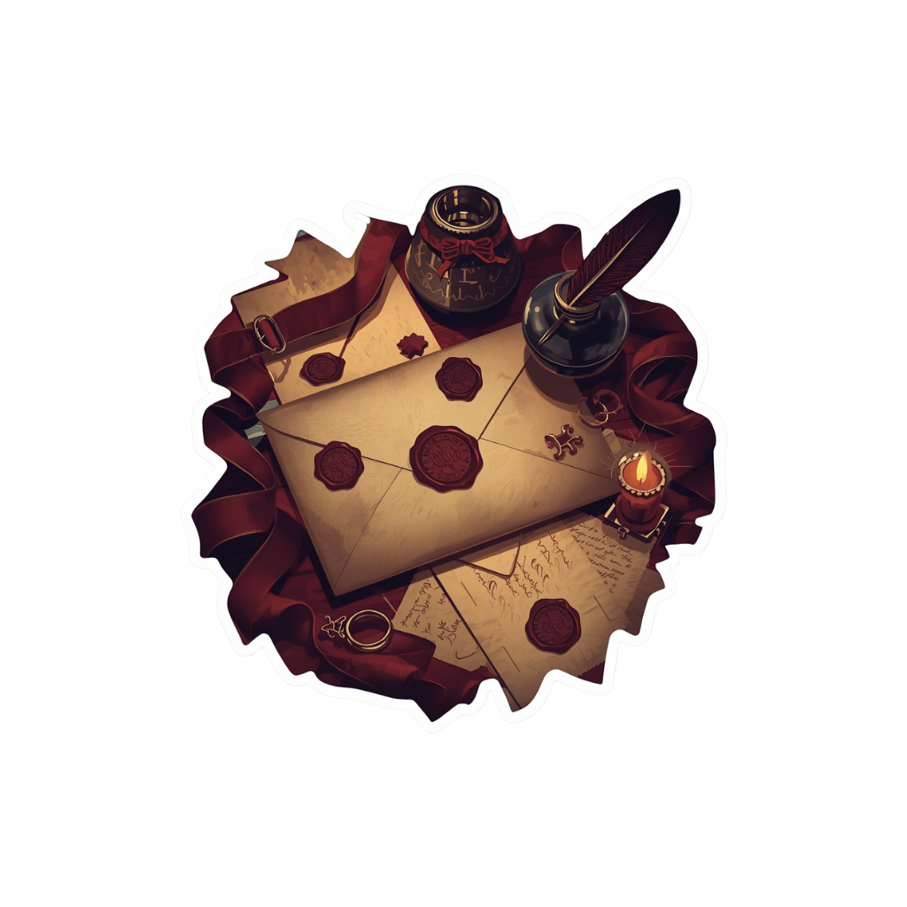 Wax & Seal — Dark Academia Kiss-Cut Sticker