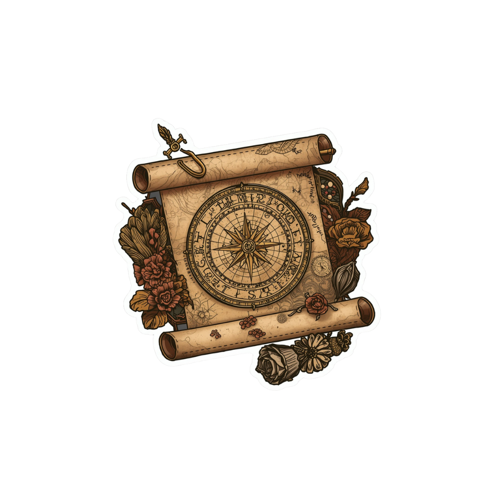 Astronomia — Dark Academia Kiss-Cut Sticker